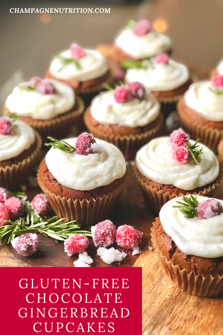 Gluten-Free Chocolate Gingerbread Cupcakes