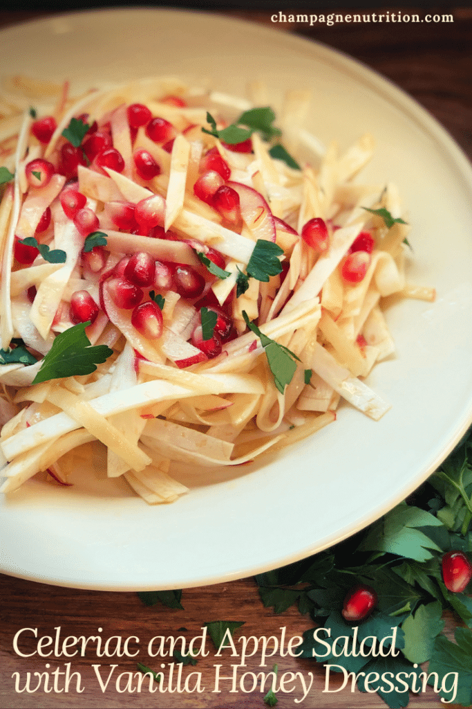 Celeriac and Apple Salad with Vanilla Honey Dressing