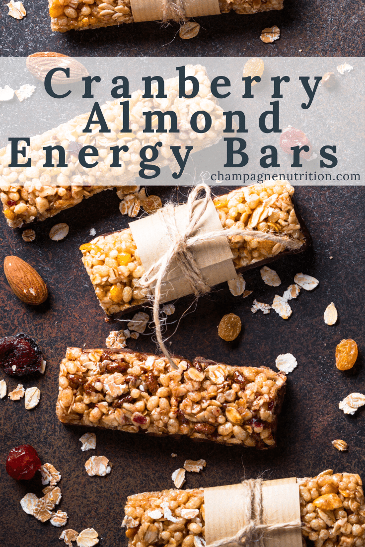 Cranberry energy bar ideas