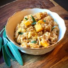 Farro Risotto with Butternut Squash and Sage