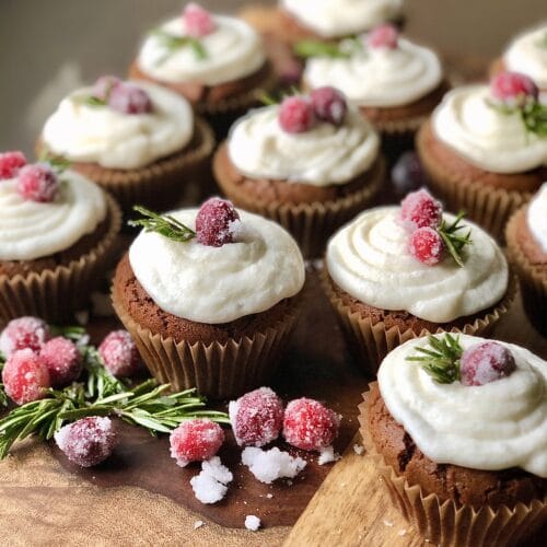 Gluten-Free Chocolate Gingerbread Cupcakes