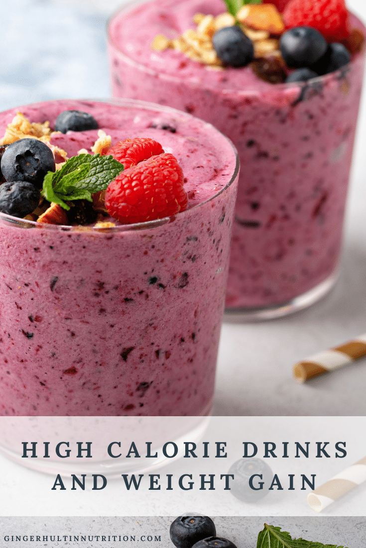 High Calorie Drinks and Weight Gain Goals – Ginger Hultin MS, RD, CSO